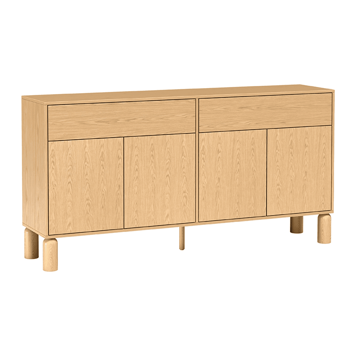 Komoda Orvico 180 cm dąb bookmatch