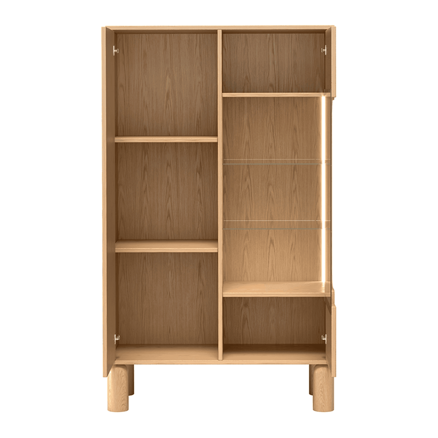 Witryna Orvico 89 cm dąb bookmatch
