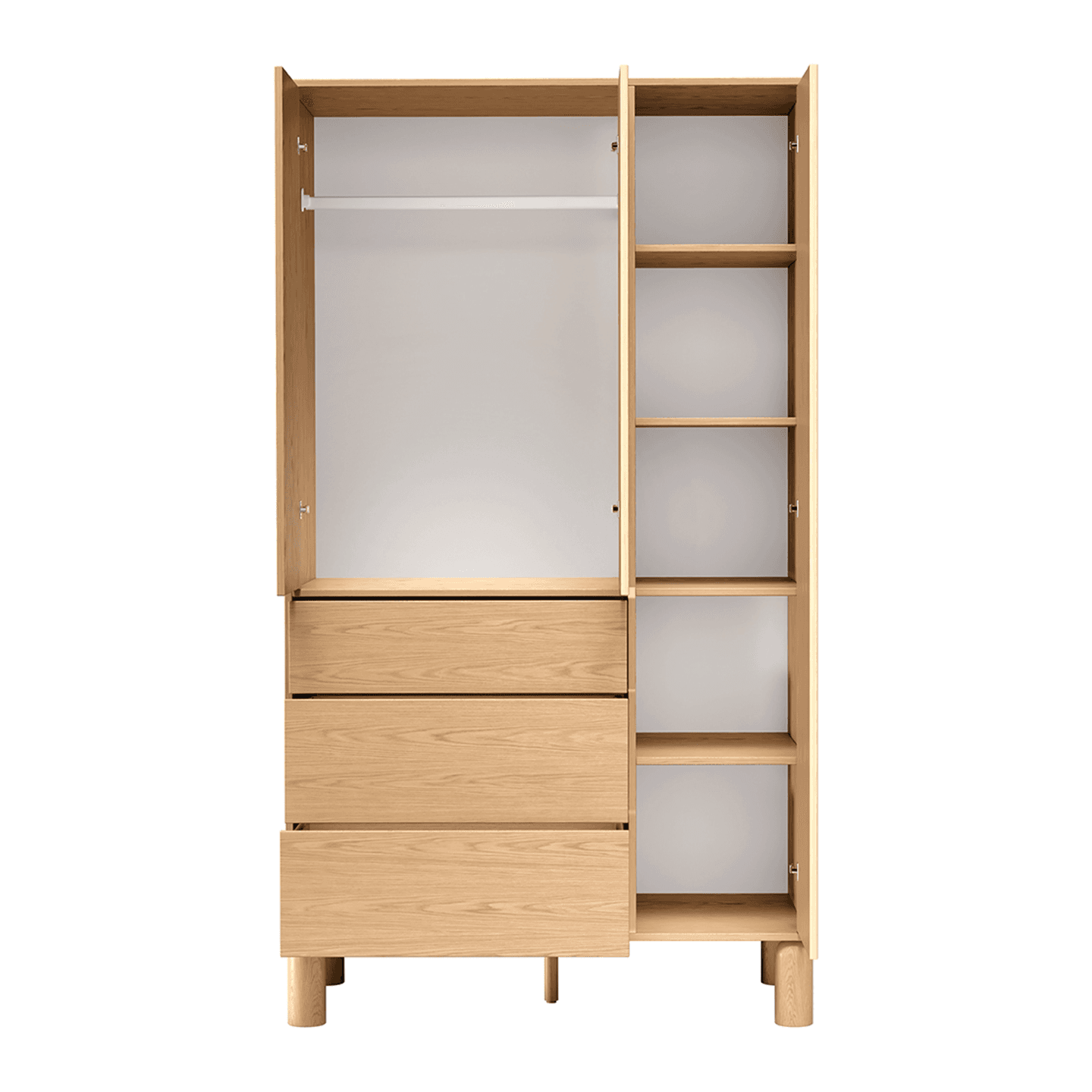 Szafa Orvico 110 cm dąb bookmatch