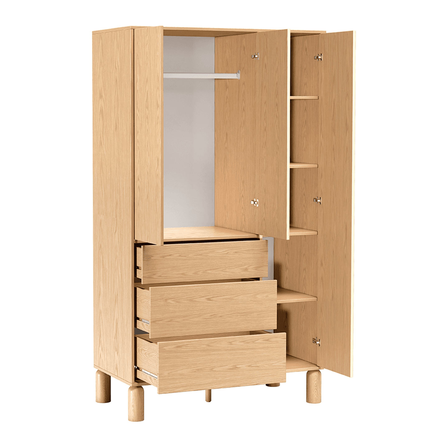 Szafa Orvico 110 cm dąb bookmatch