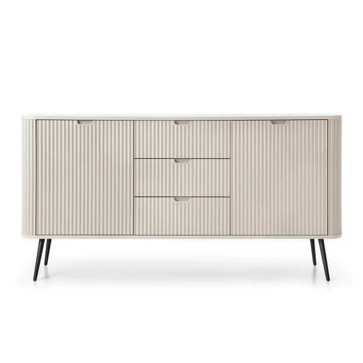 Komoda Nole 168 cm kaszmir + czarne nogi