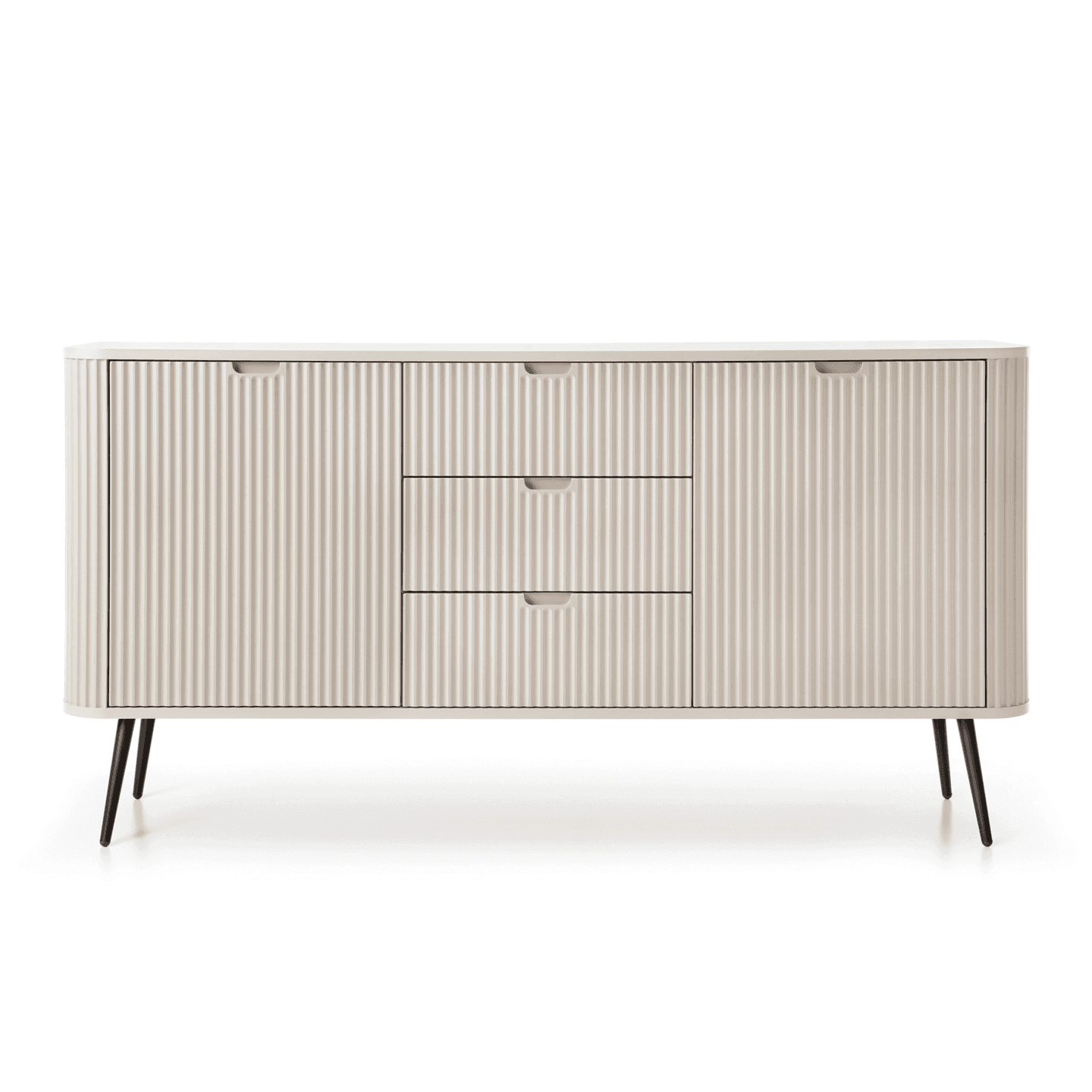 Komoda Nole 168 cm kaszmir + czarne nogi