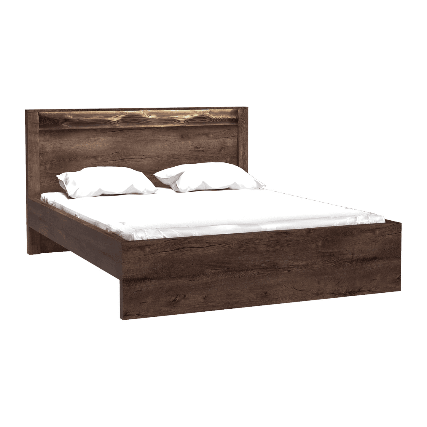 Łóżko Monteri 160x200 Jesion Ciemny