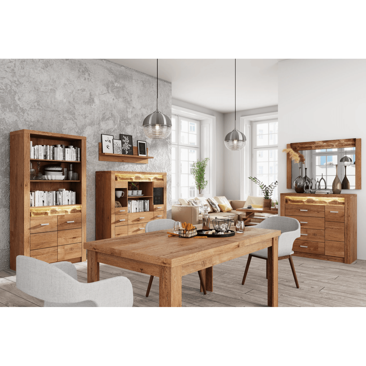 Szafa Monteri 96 cm Jesion Jasny - zdjęcie 2