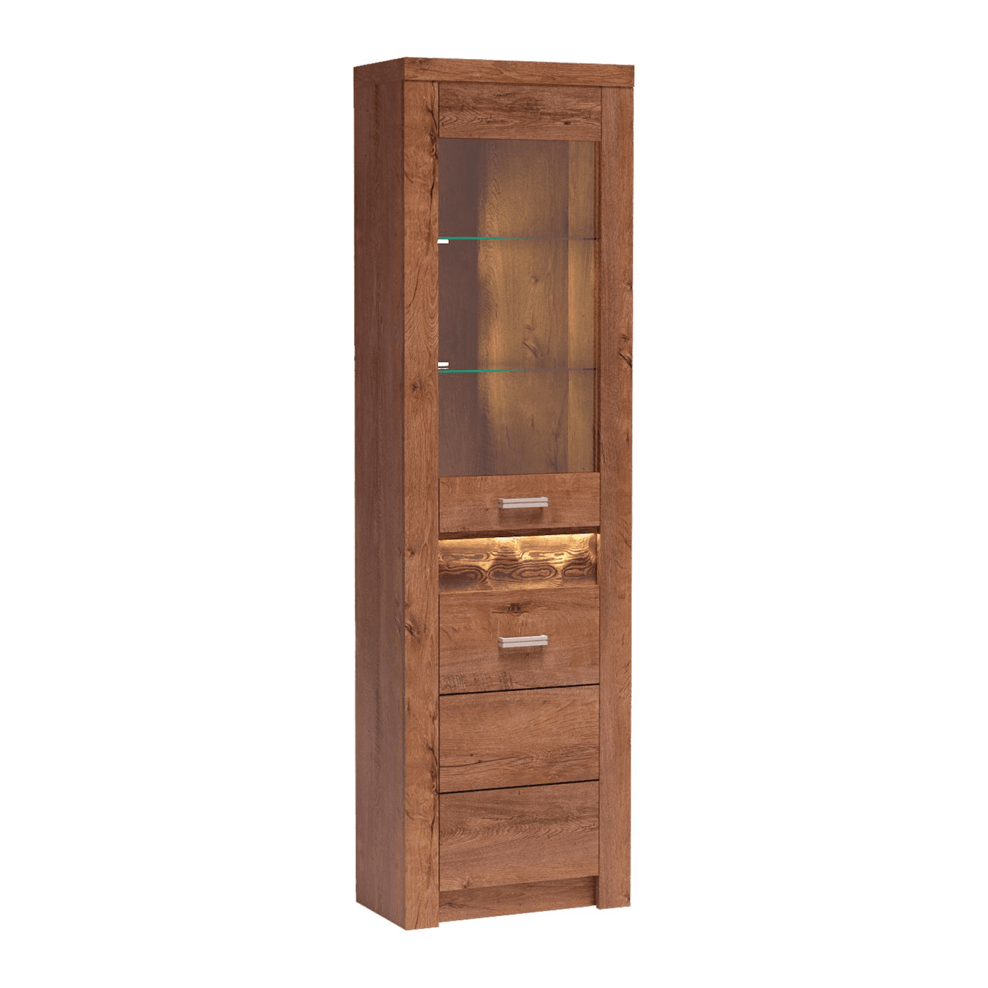 Witryna narożna Monteri 56 cm Jesion Jasny