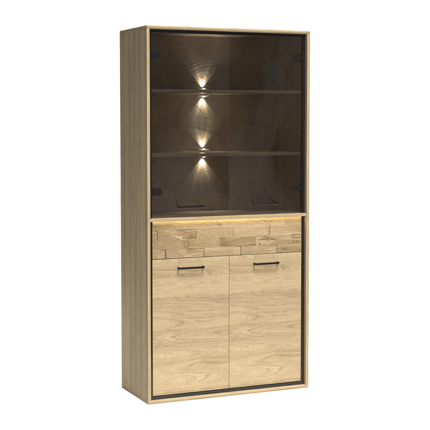 Witryna Savena 92 cm Dąb Hikora