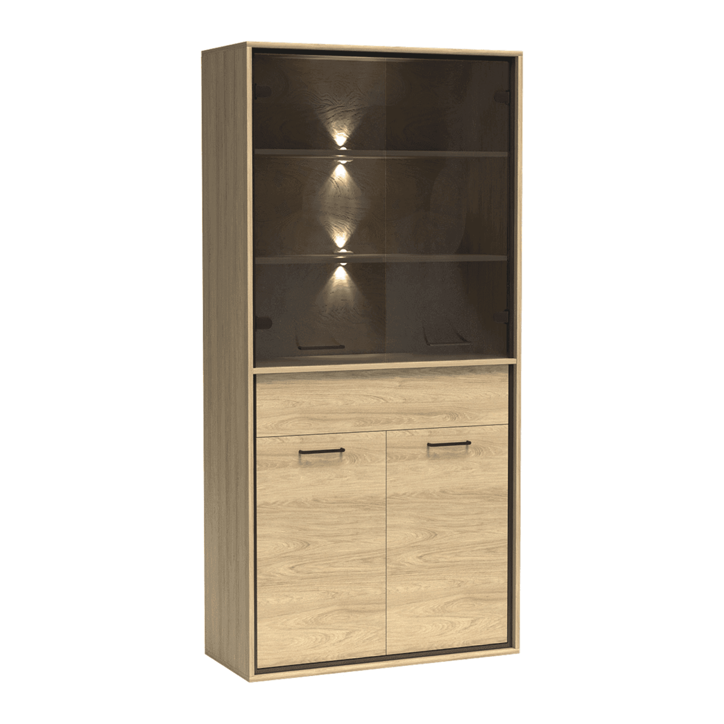 Witryna Savena 92 cm Dąb Hikora