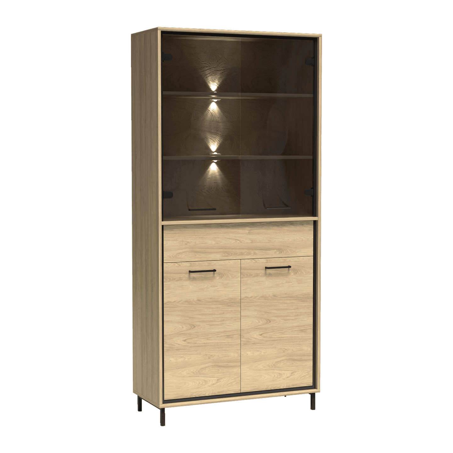 Witryna Savena 92 cm Dąb Hikora