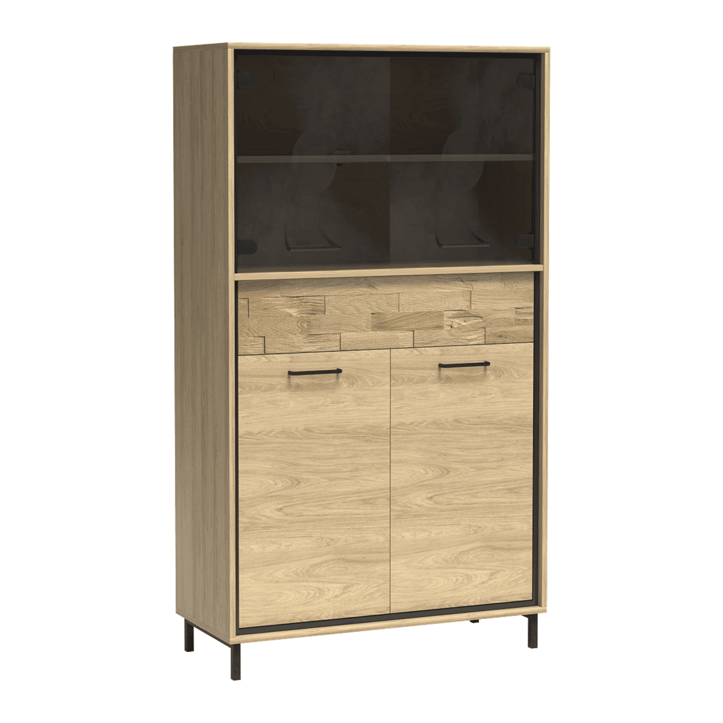 Witryna niska Savena 92 cm Dąb Hikora