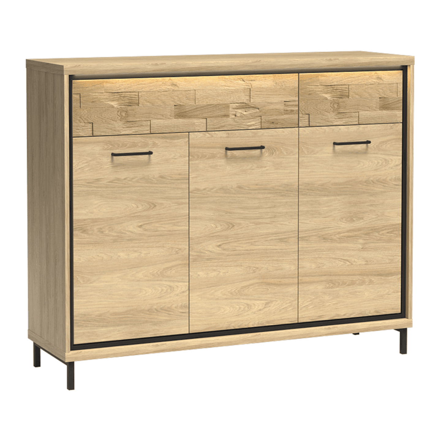 Komoda Savena 135 cm Dąb Hikora