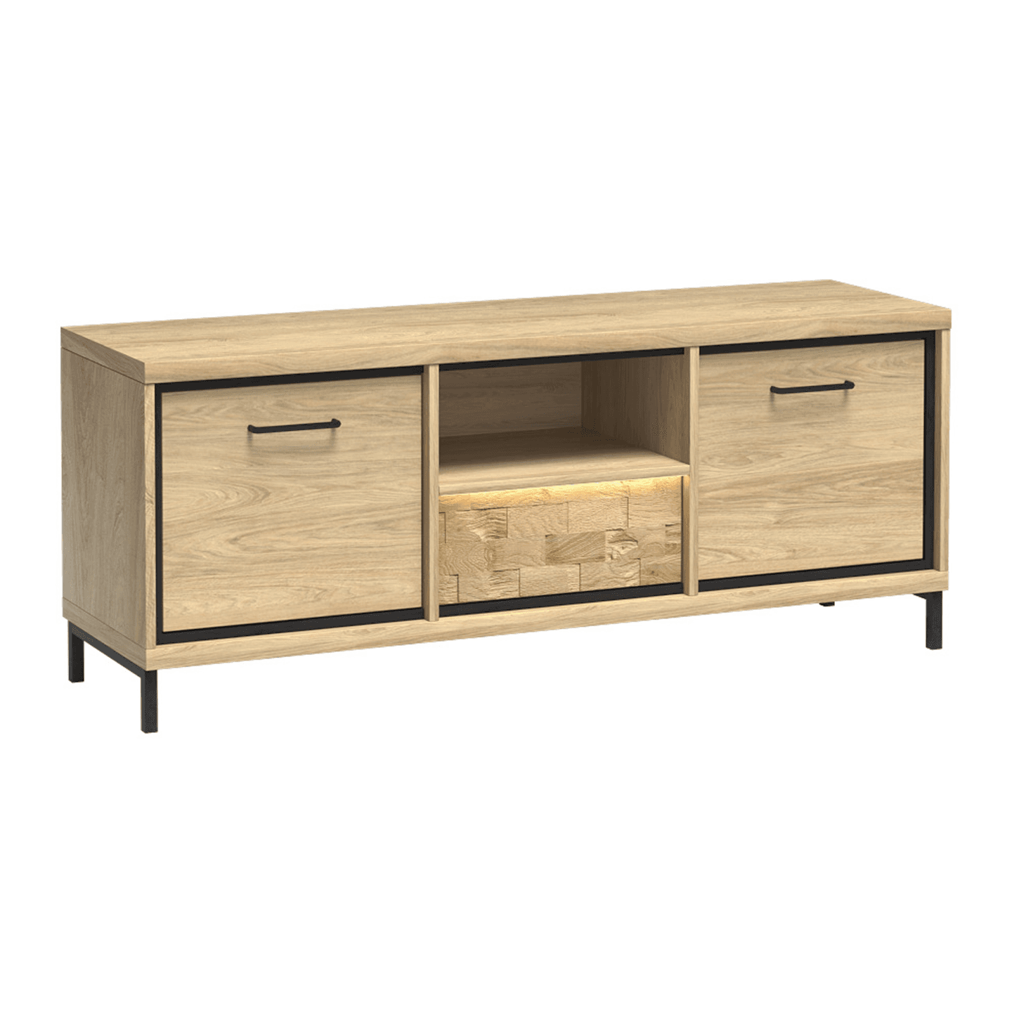 Szafka RTV Savena 139 cm Dąb Hikora