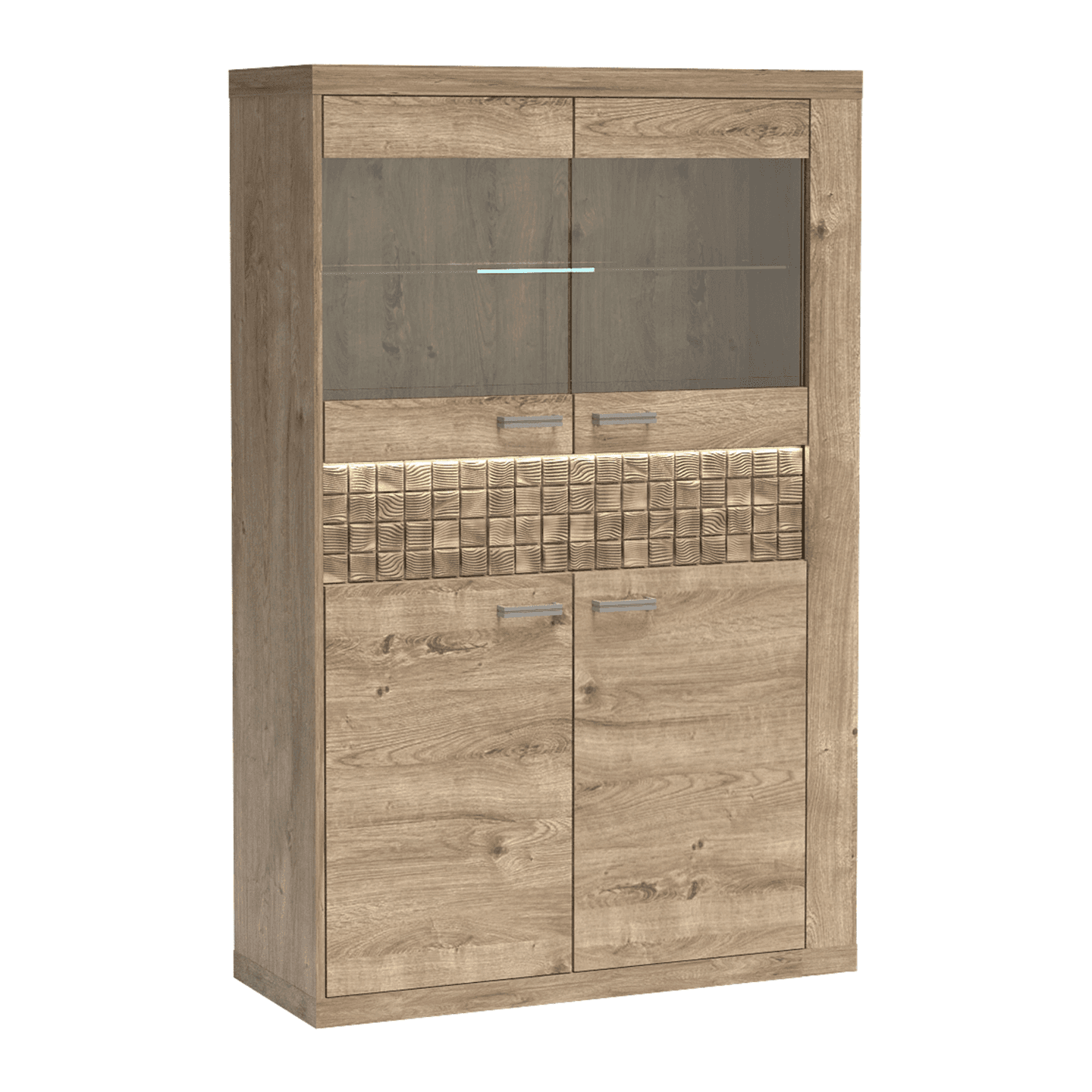 Witryna Elvoro 102 cm Dąb Ribbeck