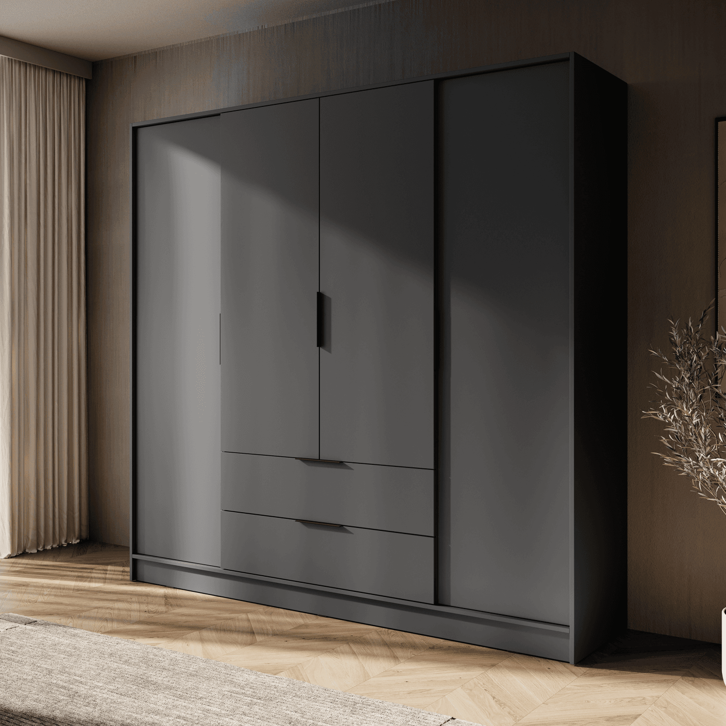 Szafa Melly 4D grafit - zdjęcie 2