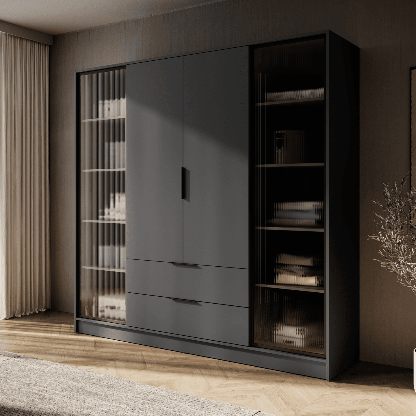 Szafa Melly 4DRD grafit - zdjęcie 2