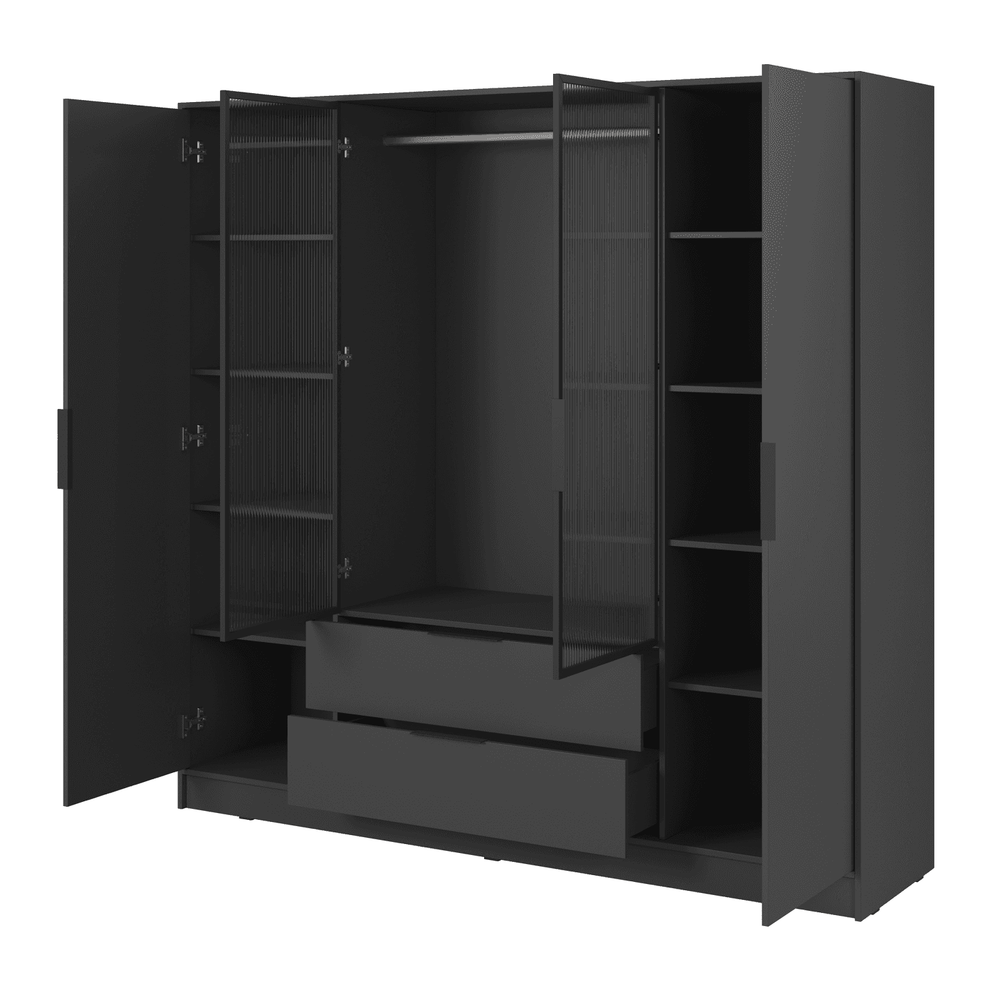 Szafa Melly 4DRM drazek Grafit