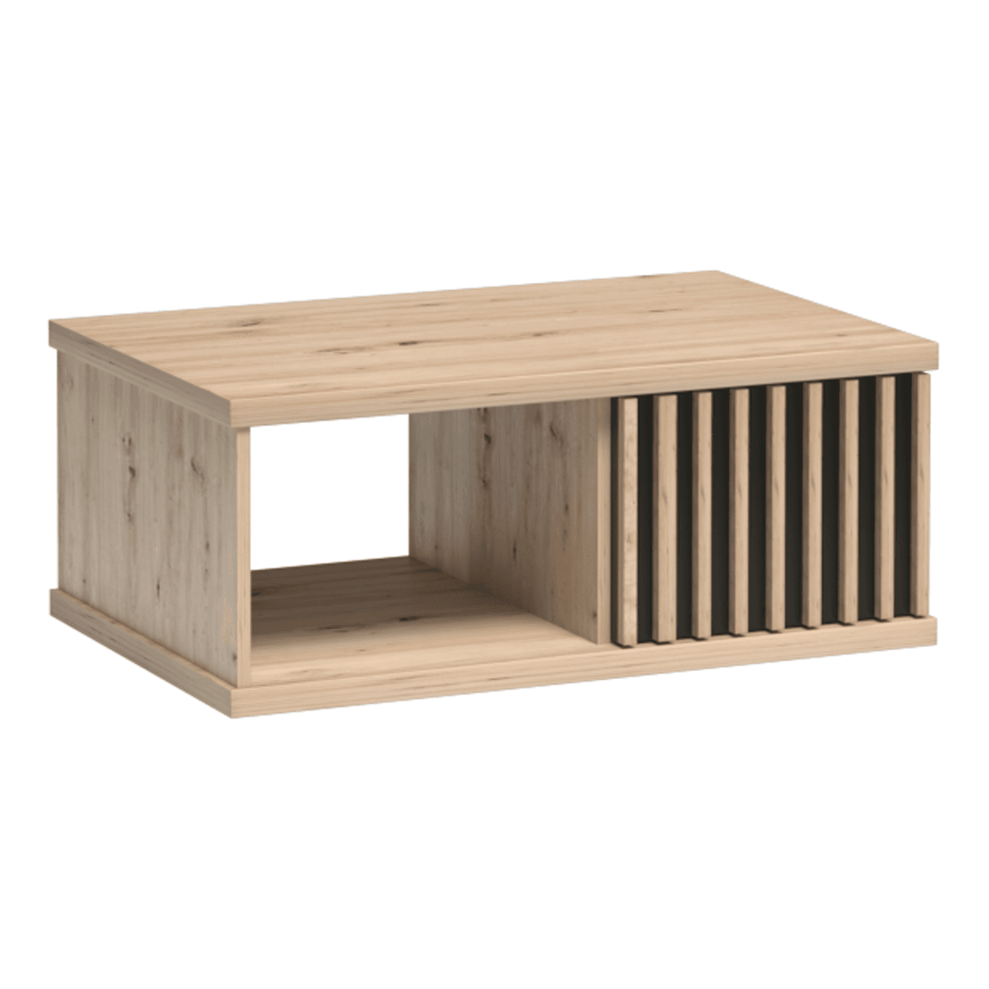 Stolik kawowy Norvian 90 cm Dąb Artisan + Czarny