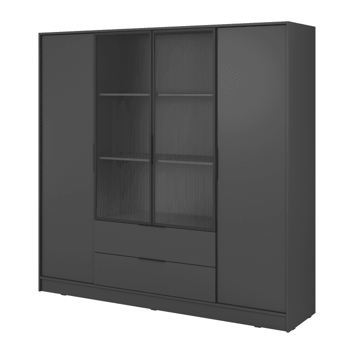 Szafa Melly 4DRM polki grafit