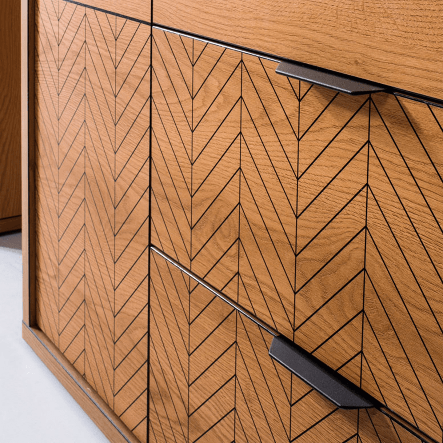 Szafka RTV Lorensa 159 cm Dąb Karmel