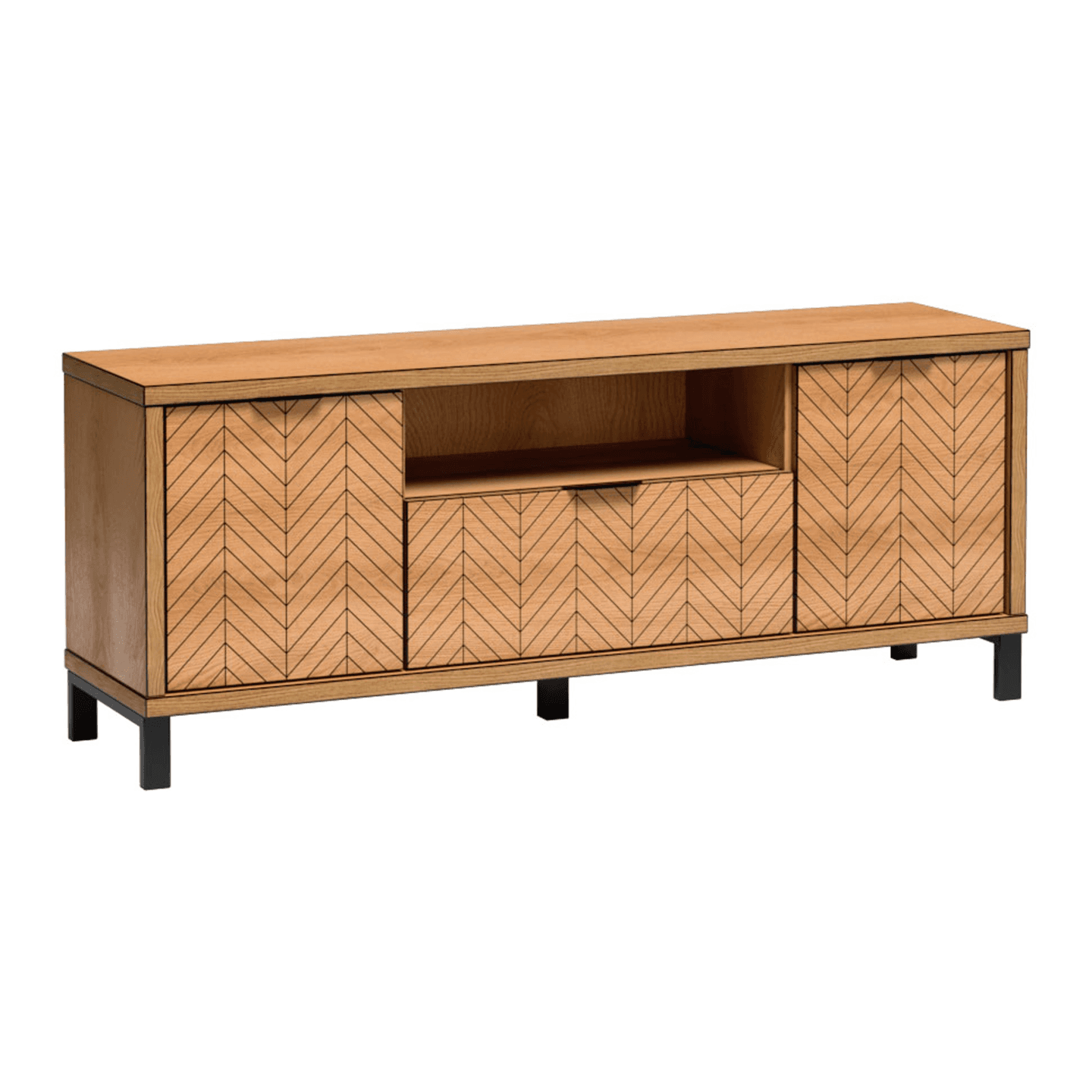 Szafka RTV Lorensa 159 cm Dąb Karmel