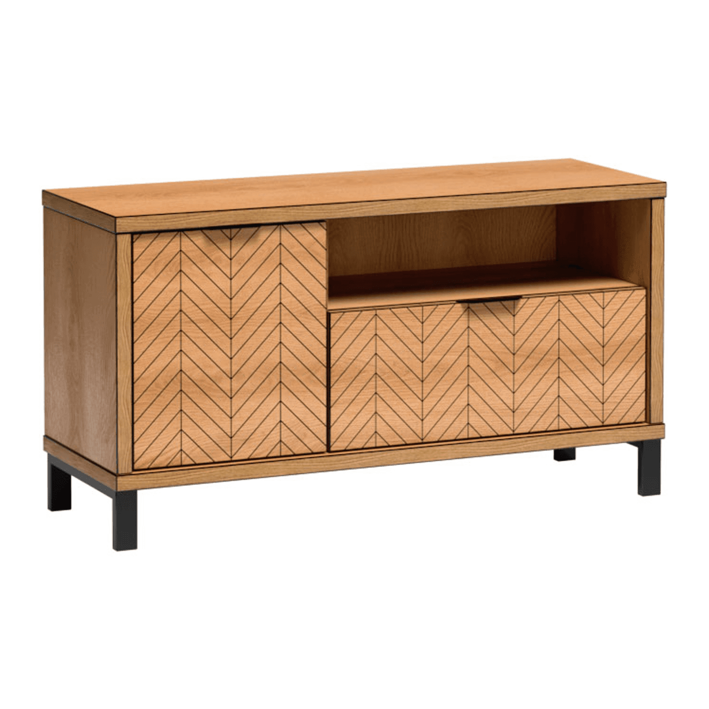 Szafka RTV Lorensa 118 cm Dąb Karmel