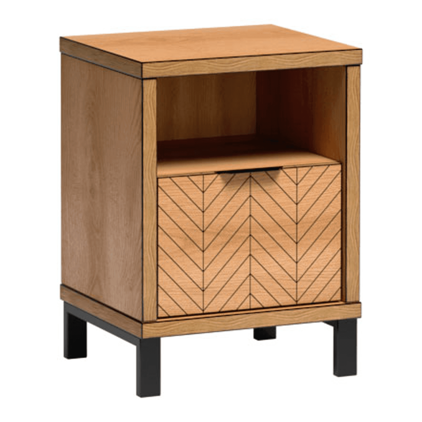 Stolik nocny Lorensa 47 cm Dąb Karmel