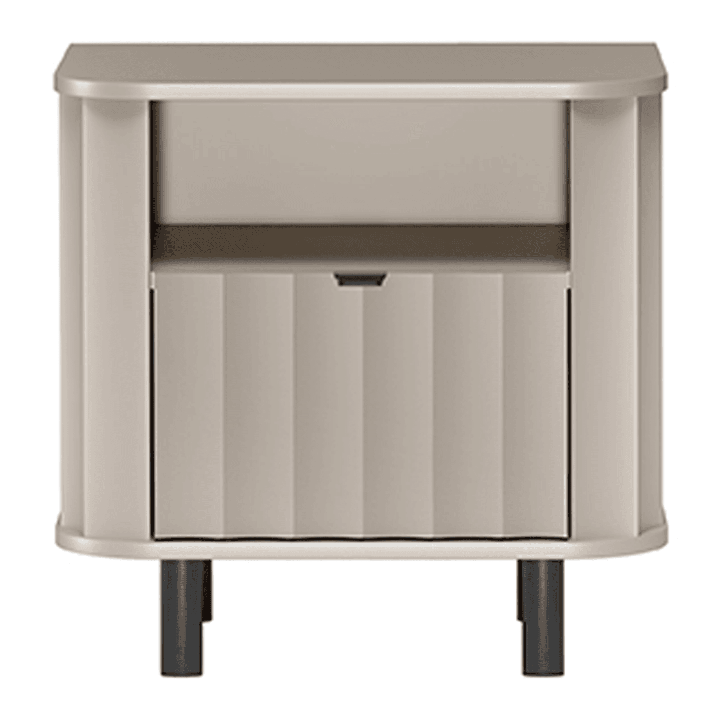 Stolik nocny Belvero 59 cm Clay Gray