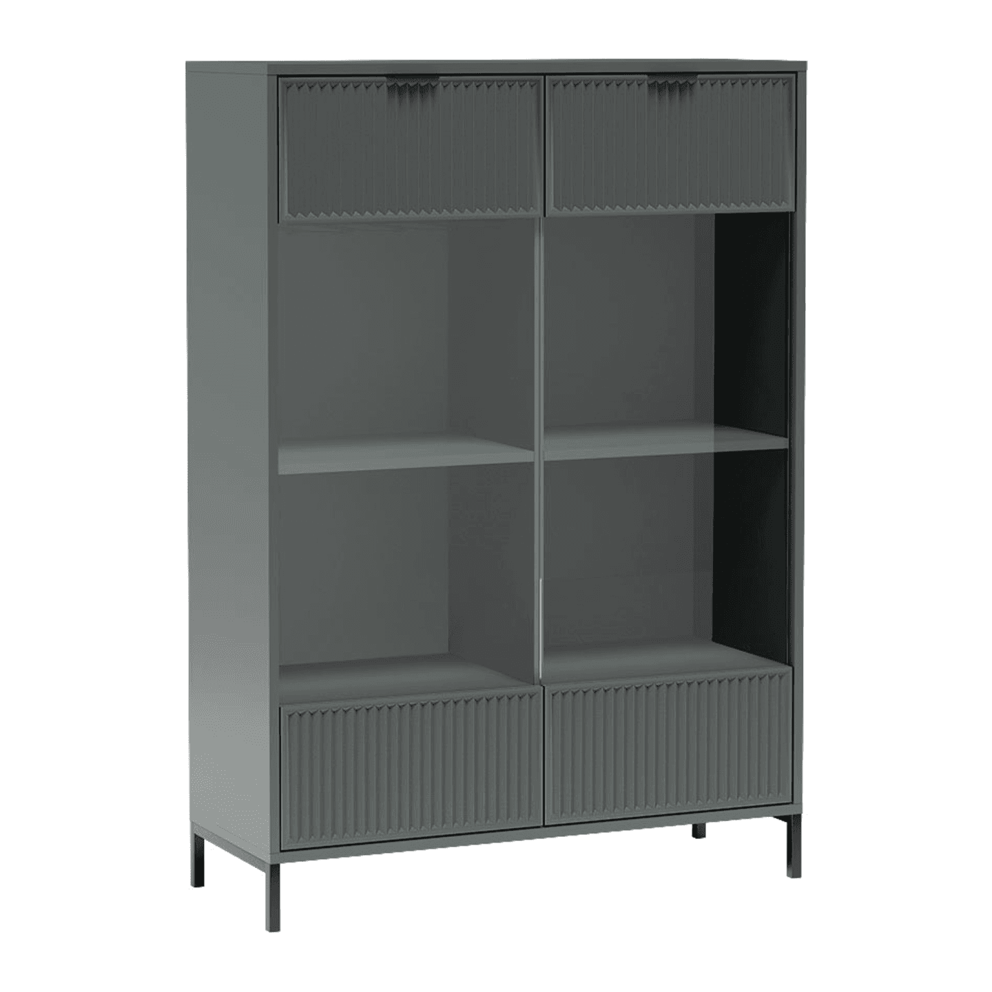 Witryna Delvani 105 cm Stone Green