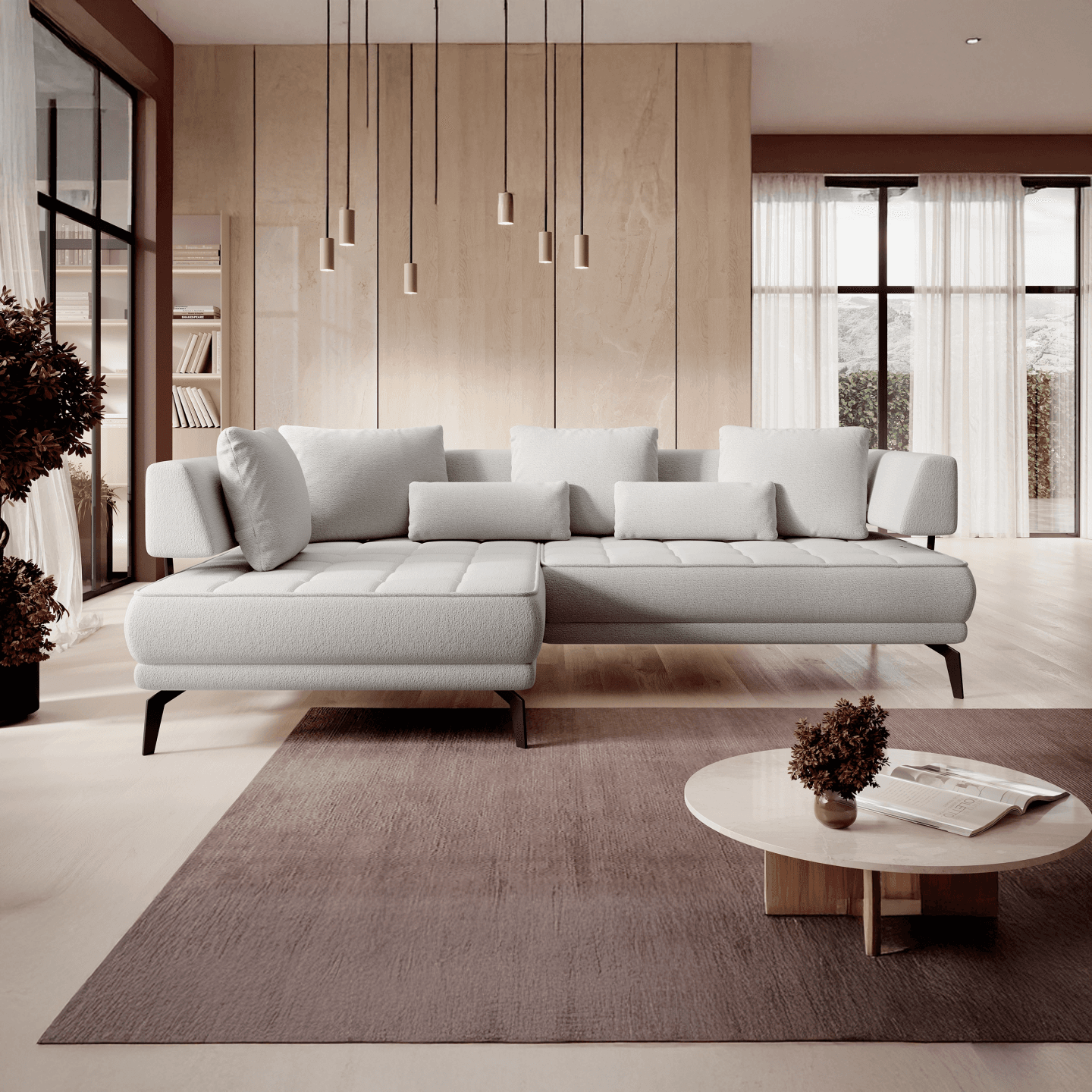 Narożnik Giotto Tkanina Bubble 13 Strona lewa