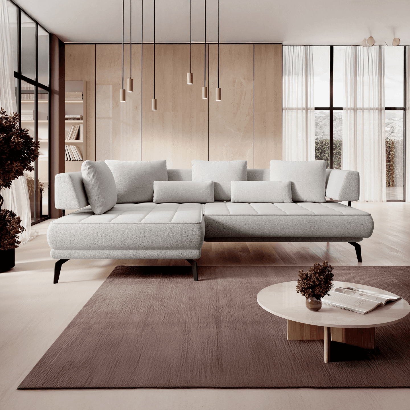 Narożnik Giotto Tkanina Bubble 13 Strona lewa