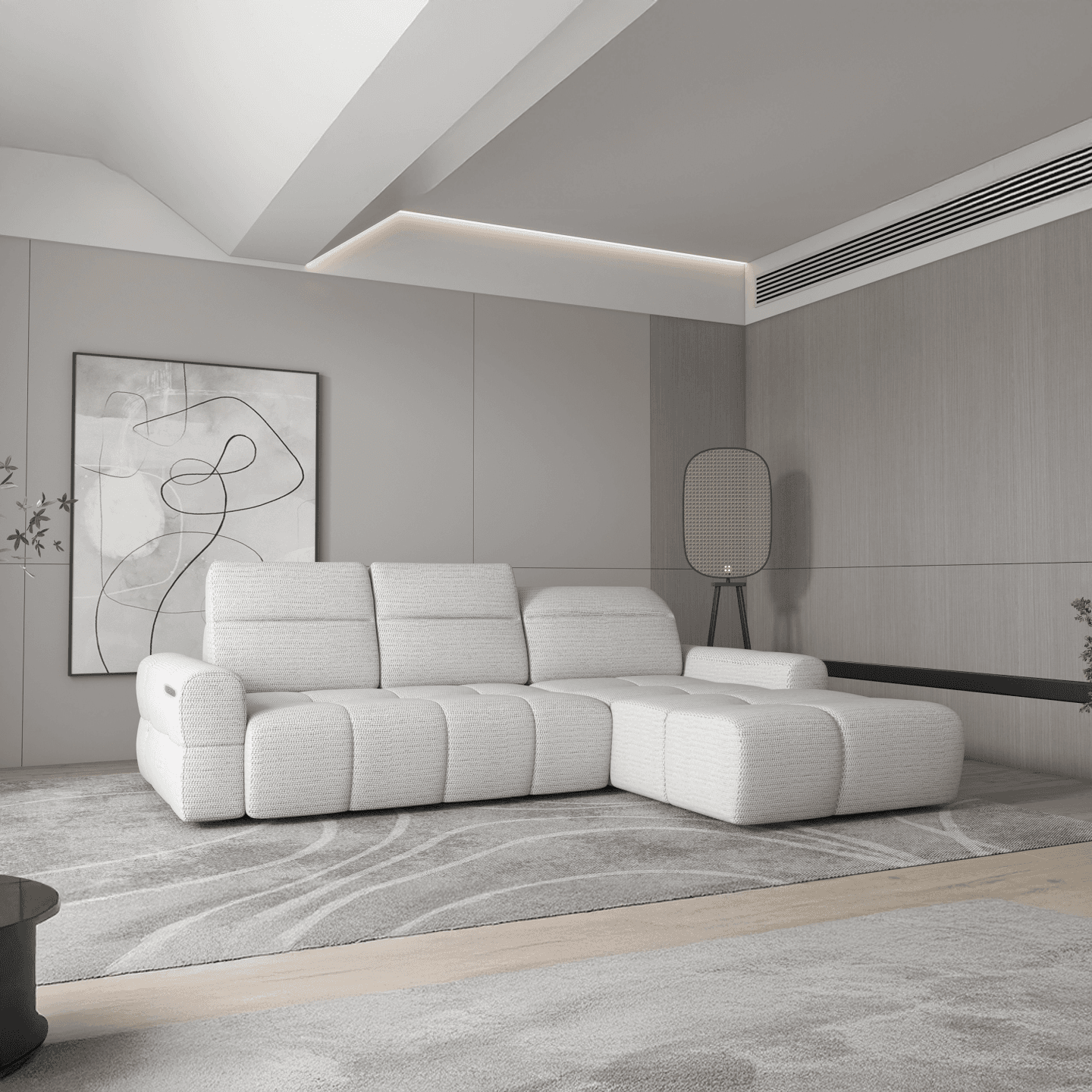 Narożnik elektryczny Mateo S Tkanina Salvador 1 Strona prawa