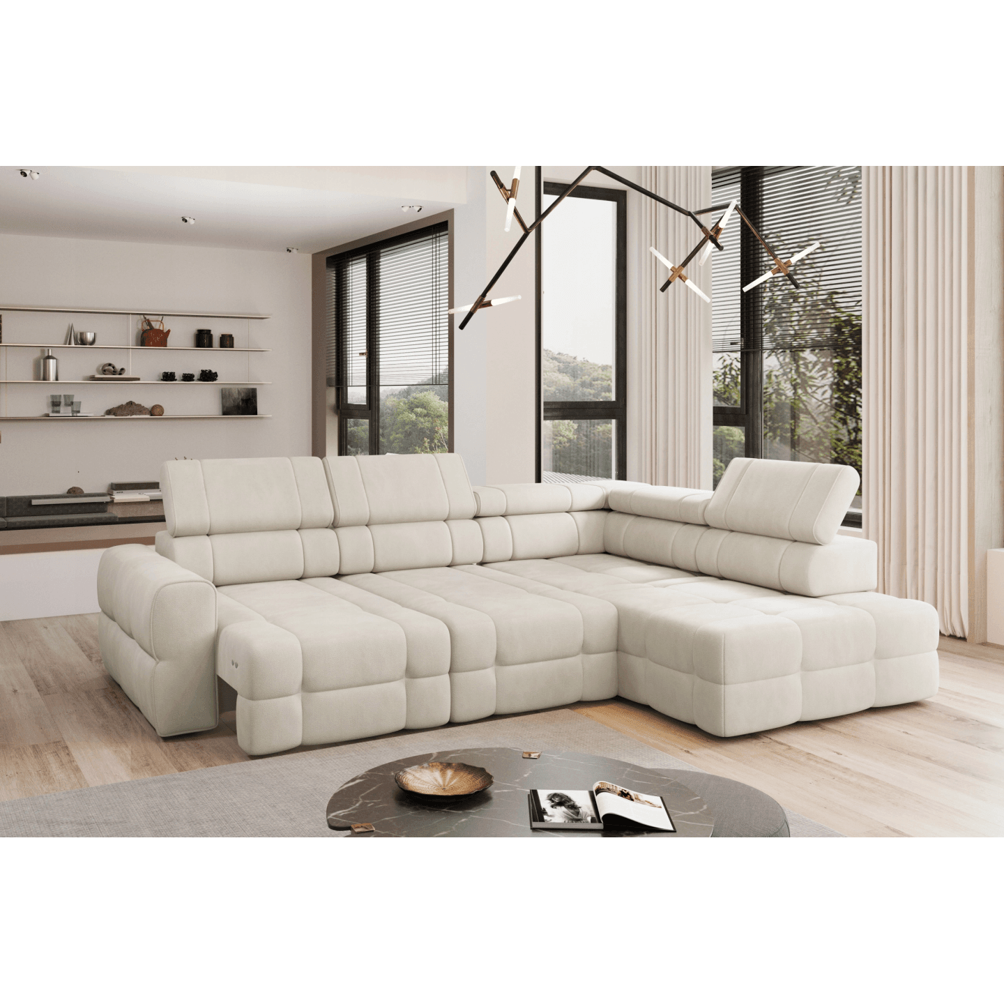 Narożnik Otello L Tkanina Solar 80 Strona lewa