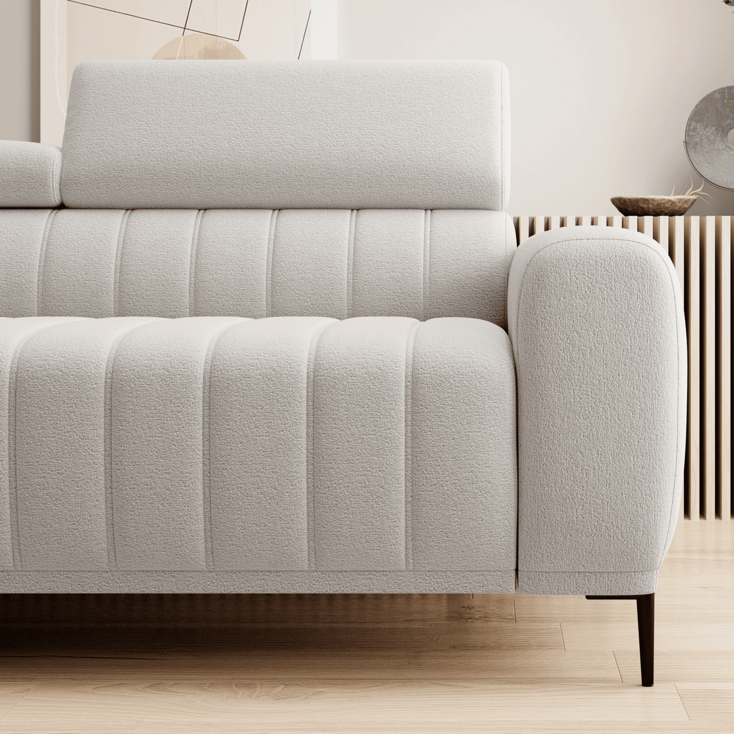 Narożnik ze stelażem włoskim Gandi L140