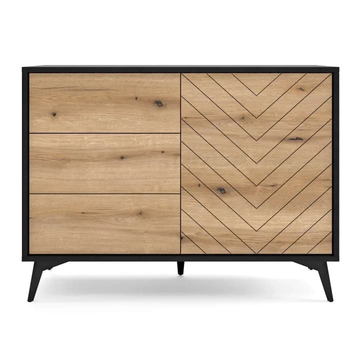 Komoda Astrid 104 cm z trzema szufladami