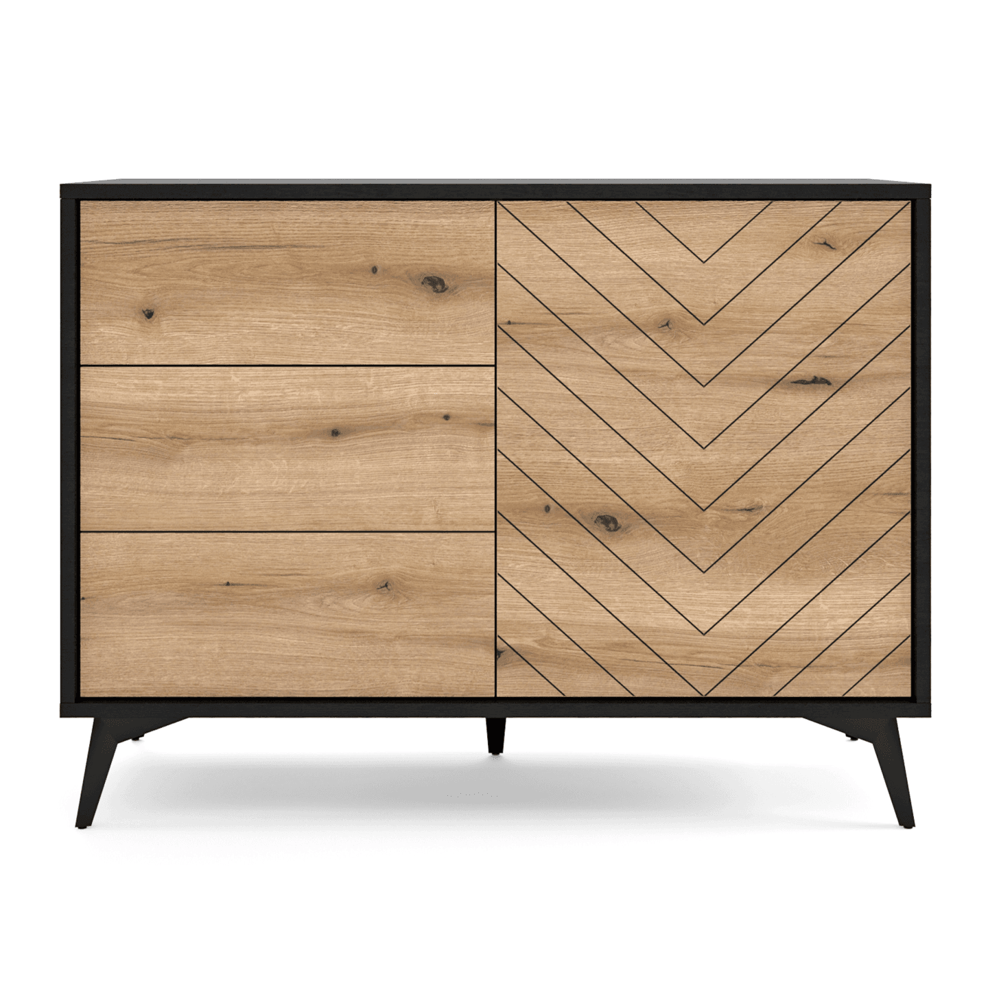 Komoda Astrid 104 cm z trzema szufladami