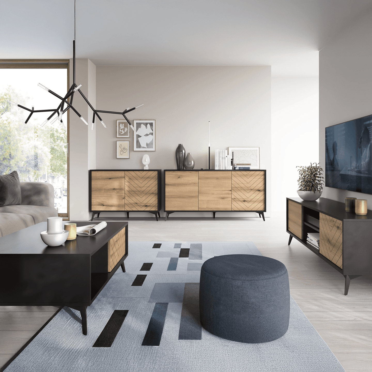 Komoda Astrid 104 cm z trzema szufladami