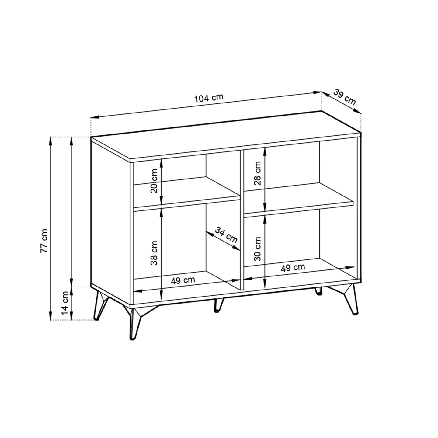 Komoda Astrid 104 cm