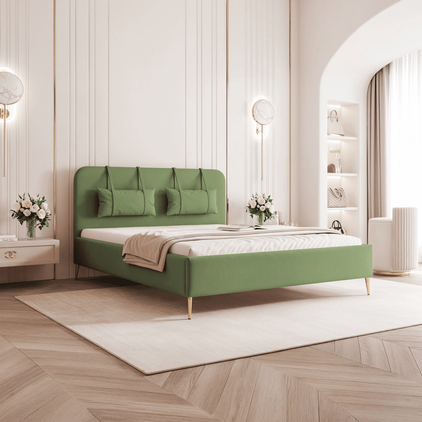 Łóżko tapicerowane Clarins Lite