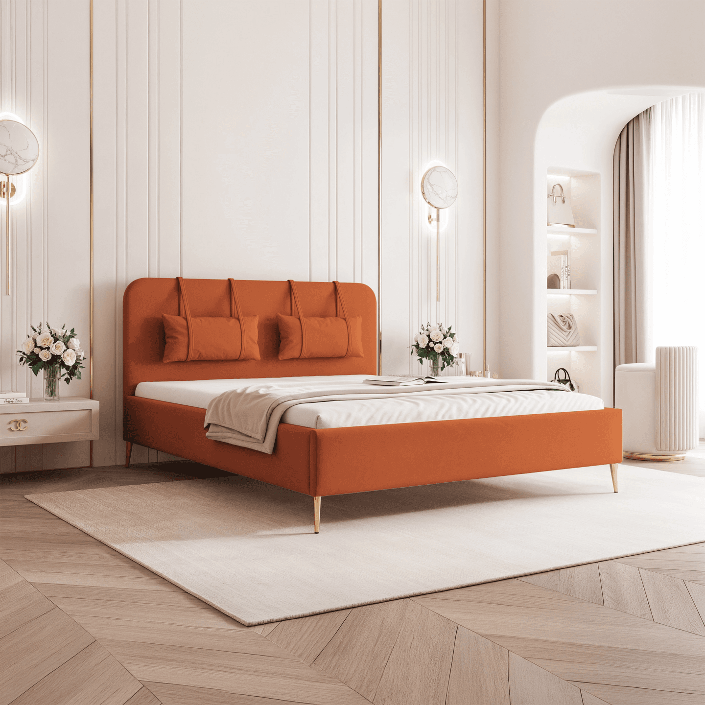 Łóżko tapicerowane Clarins Lite