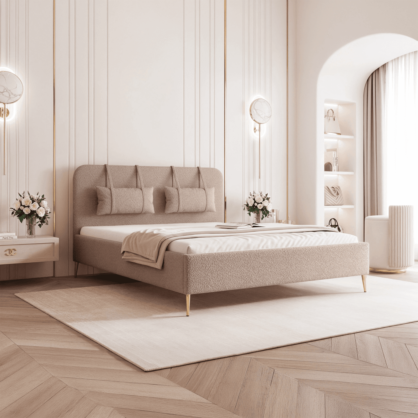 Łóżko tapicerowane Clarins Lite