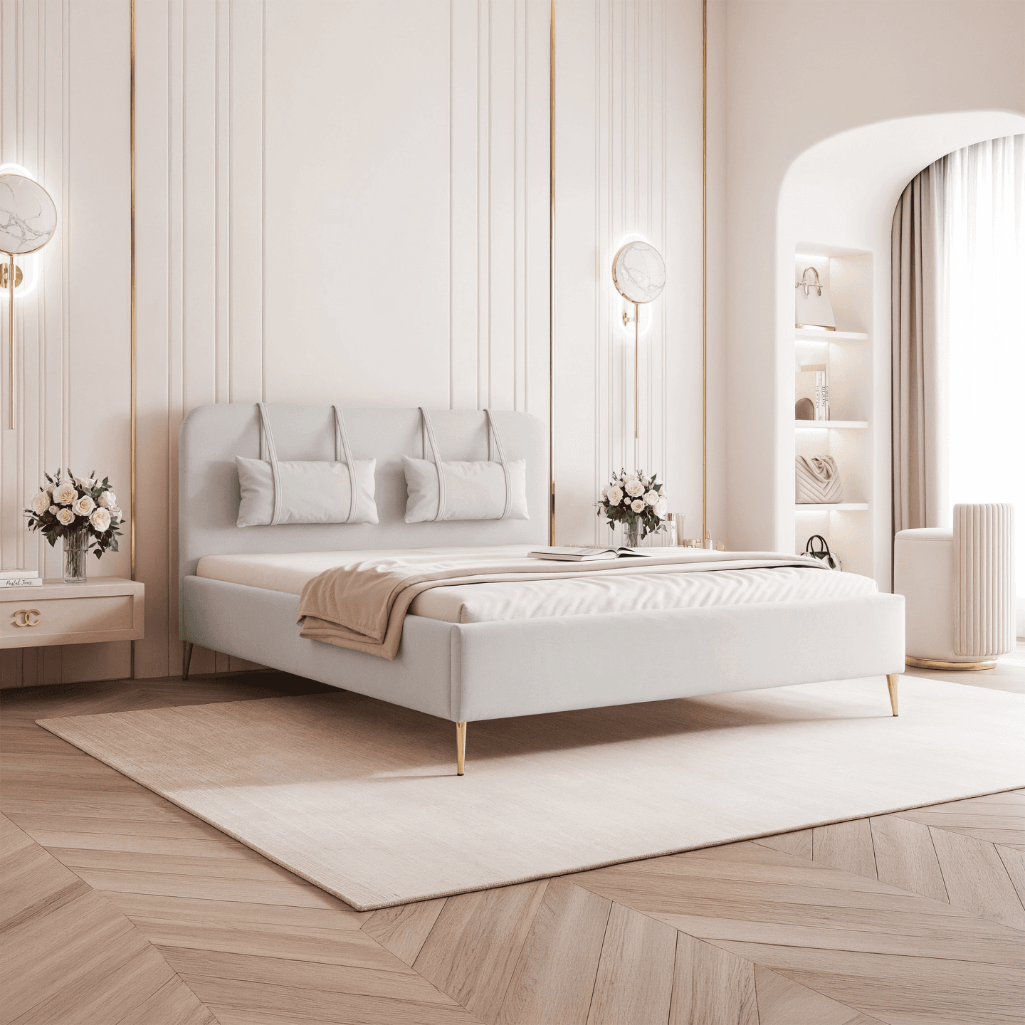 Łóżko tapicerowane Clarins Lite - zdjęcie 2