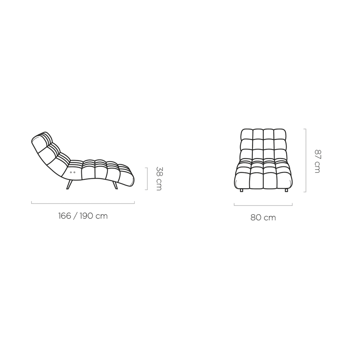 Szezlong elektryczny Gatio 80