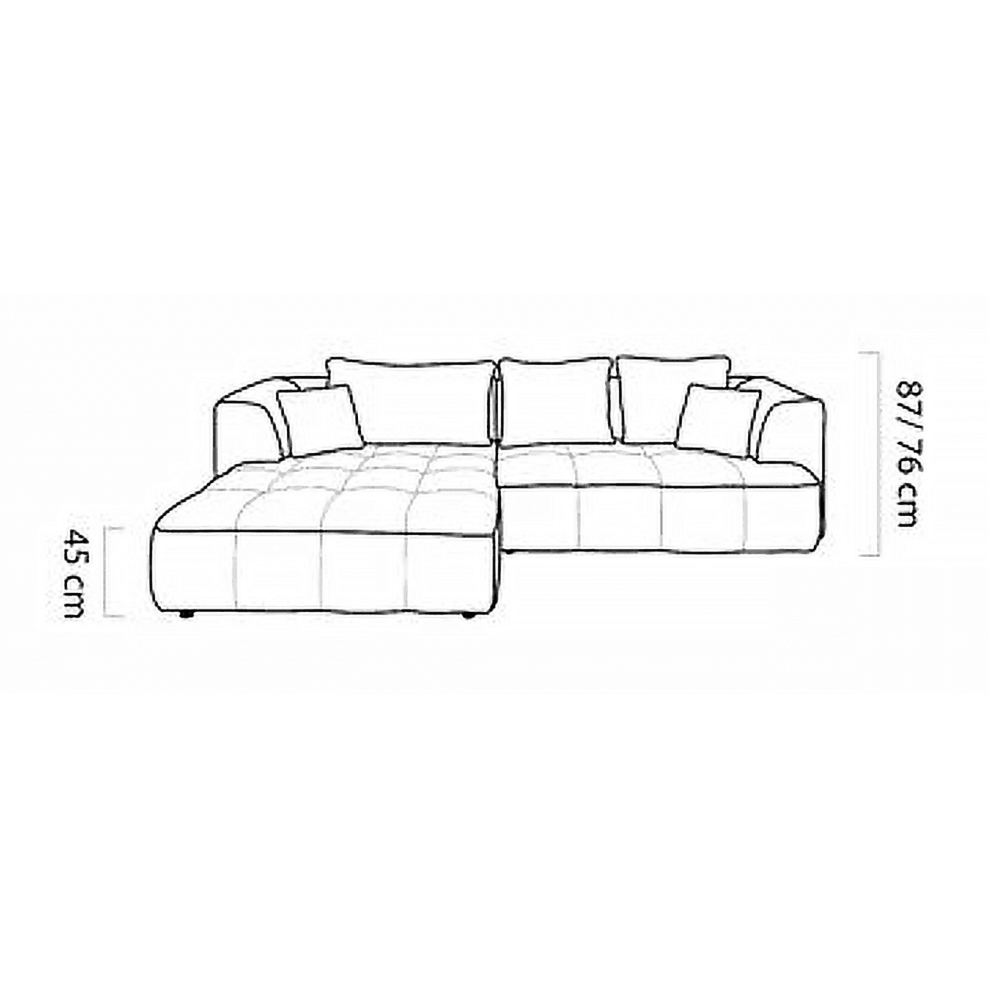 Stylowy Narożnik Albio S z poduszkami