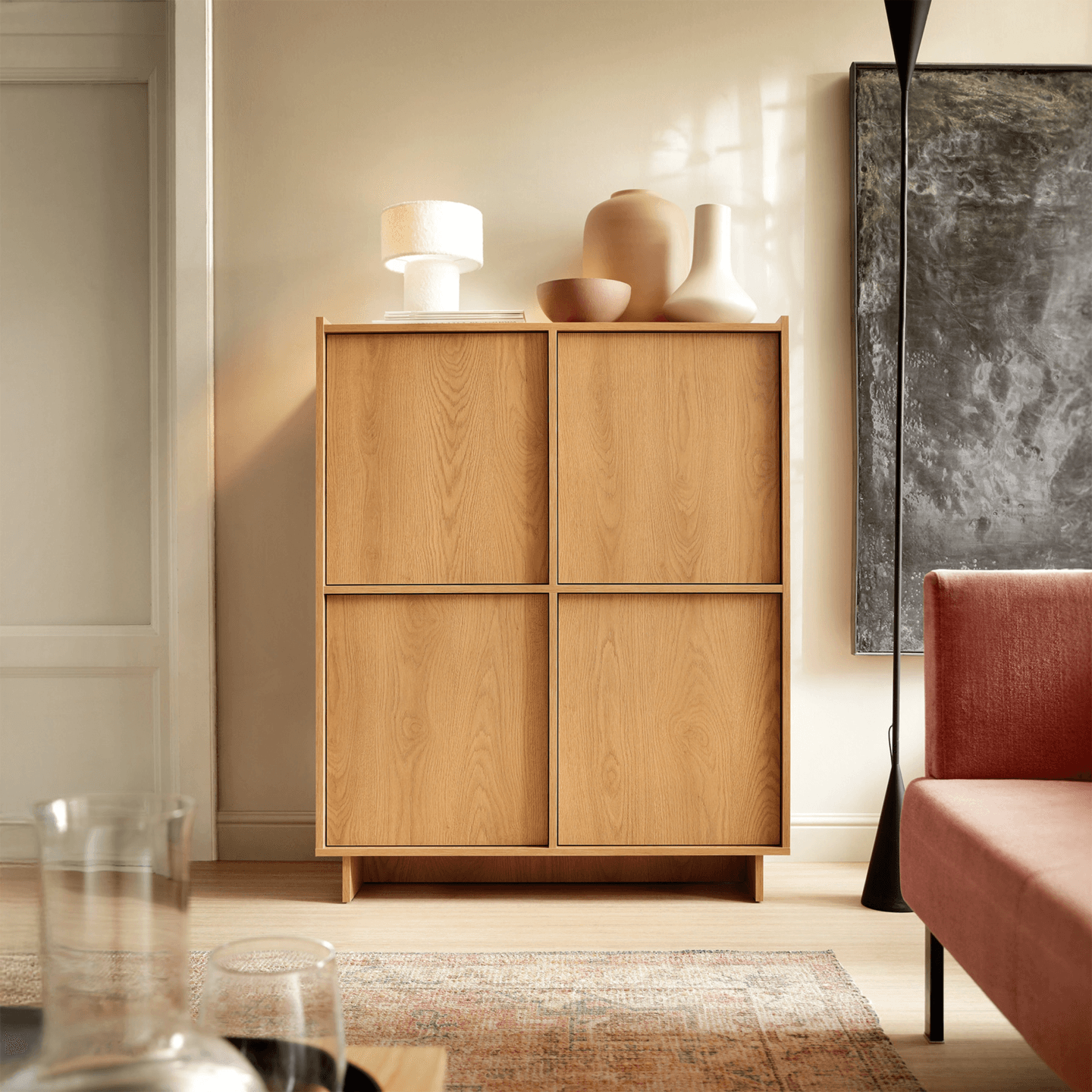Komoda Lorento KW98 cm dąb karmelowy