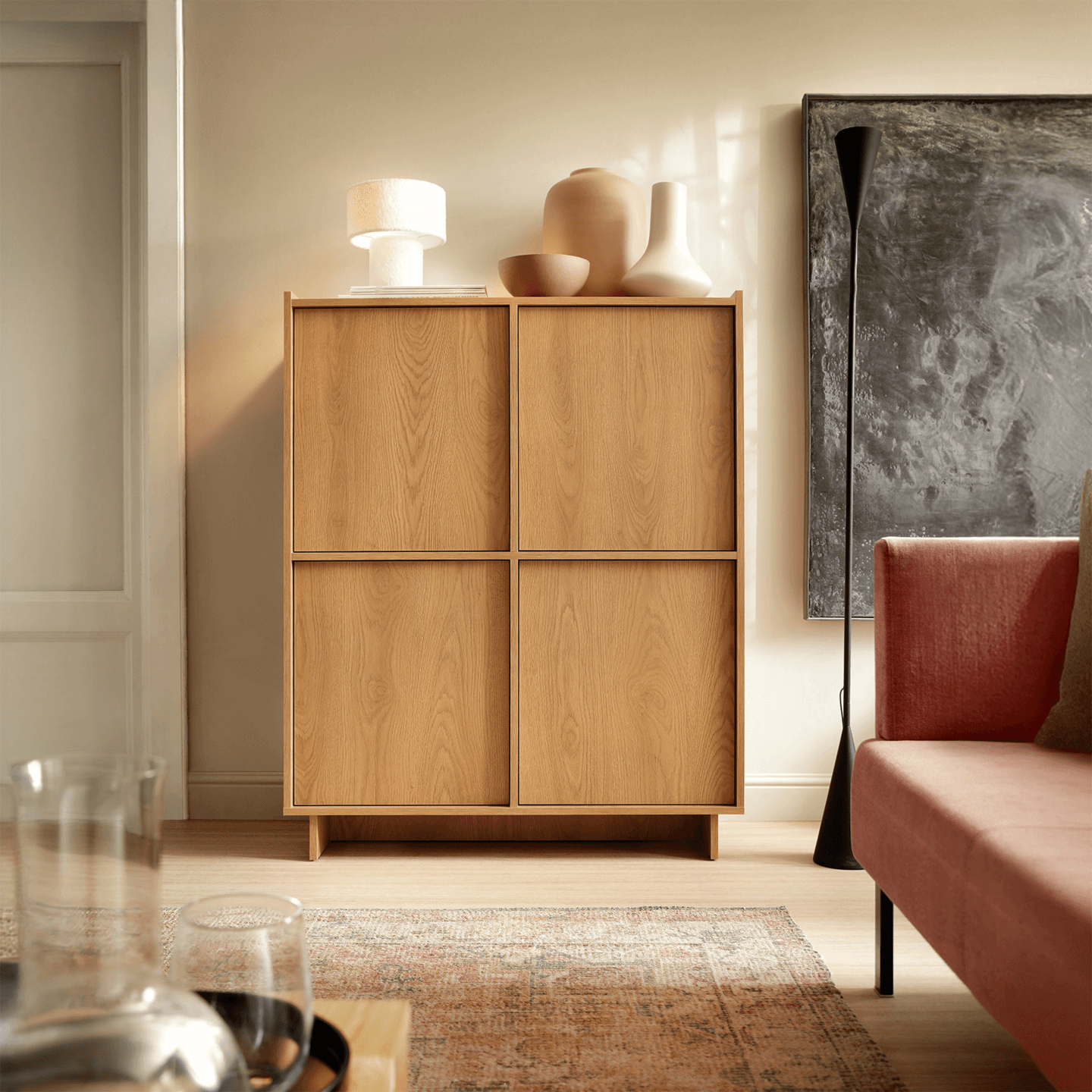 Komoda Lorento KW98 cm dąb karmelowy