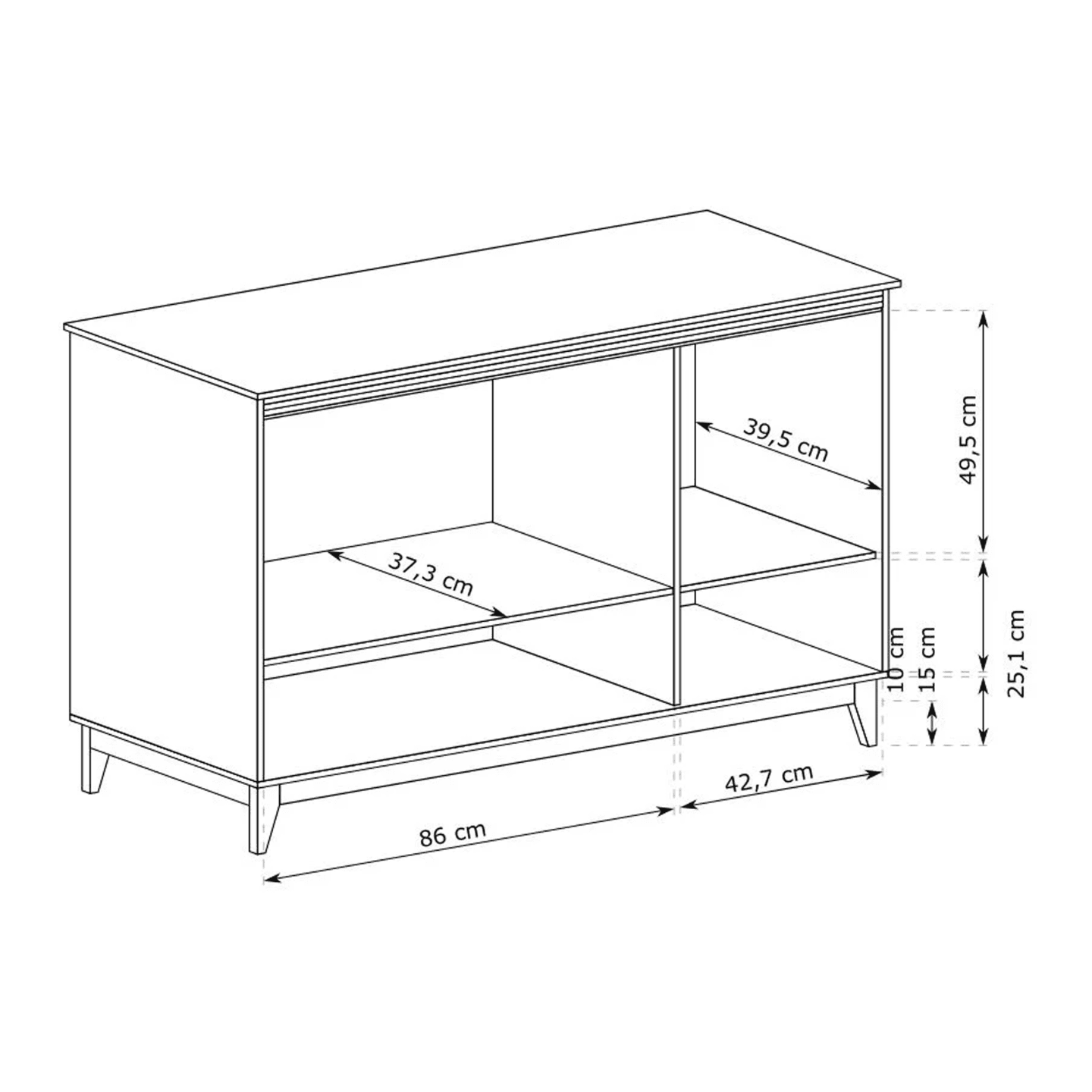 Komoda Harton 135 cm szary diamentowy