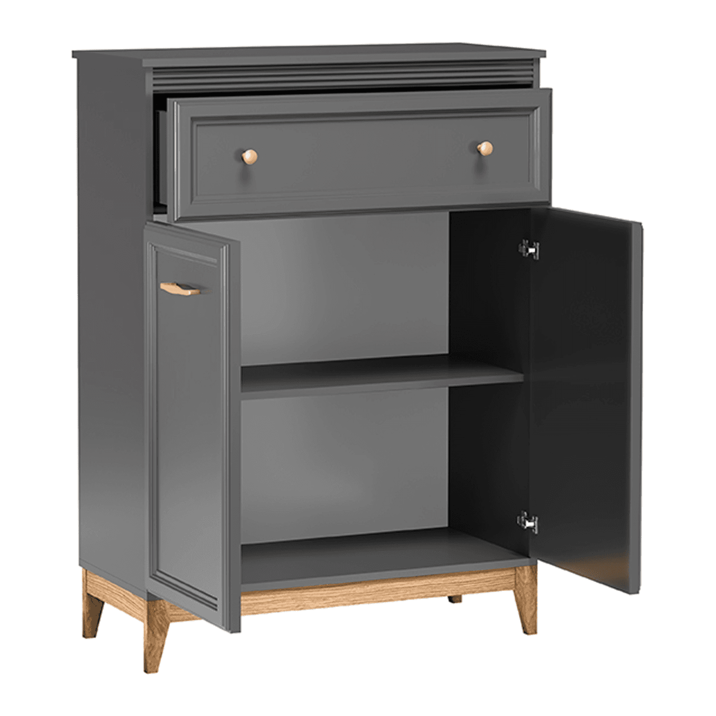 Komoda Harton 92 cm szary diamentowy
