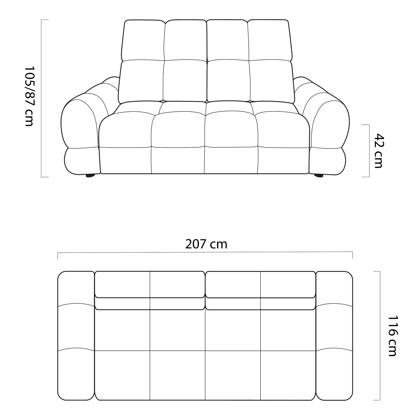 Sofa Tollo S3