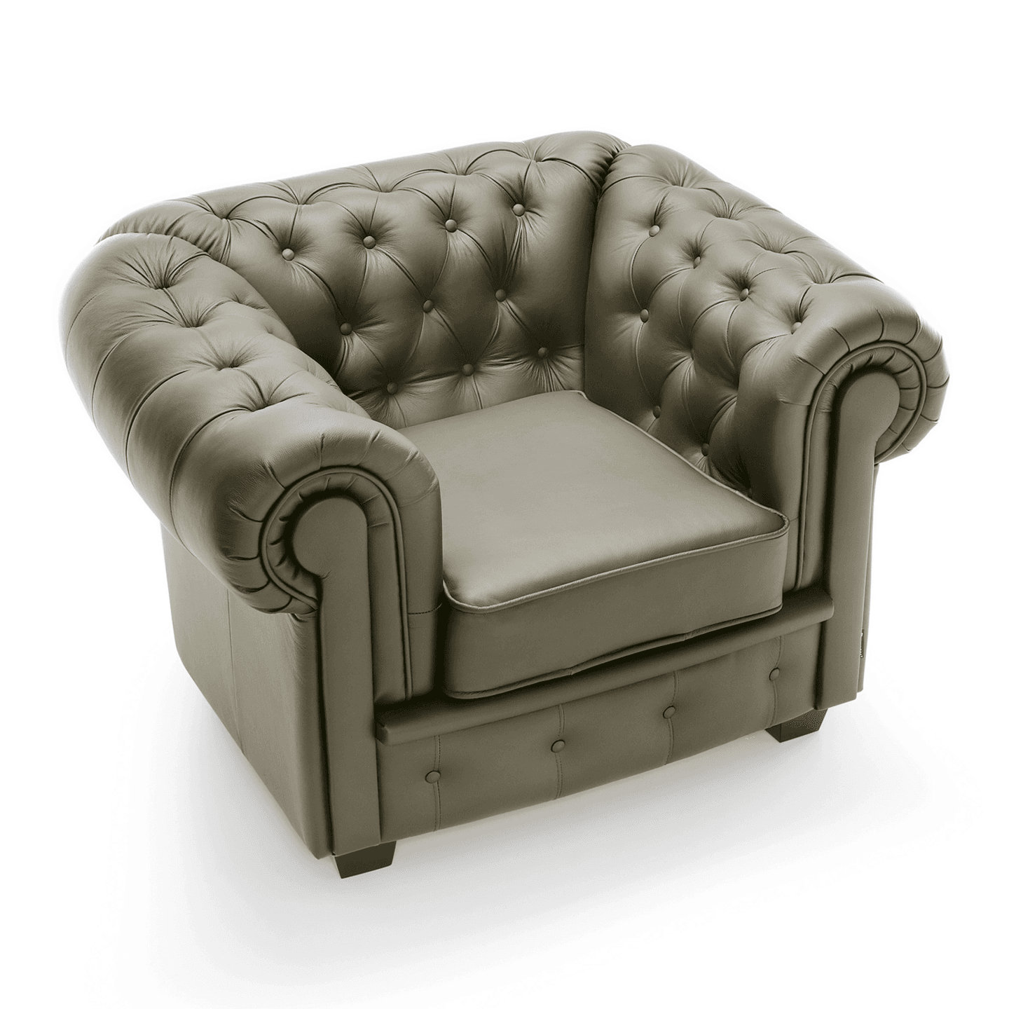Fotel Chesterfield - Skóra naturalna