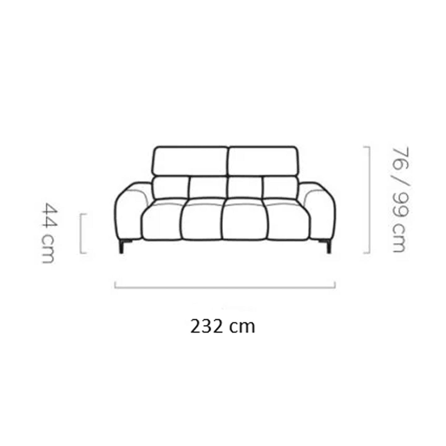 Sofa Plaza 3,5 - Skóra naturalna