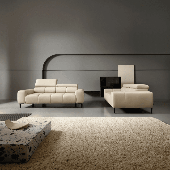Sofa elektryczna Plaza 2E - Skóra naturalna - zdjęcie 2